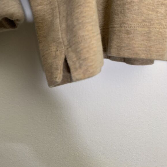 J Jill Tan Women’s Lightweight Sweater Small Turtleneck Cuffed Sleeve Size Large - Picture 5 of 11